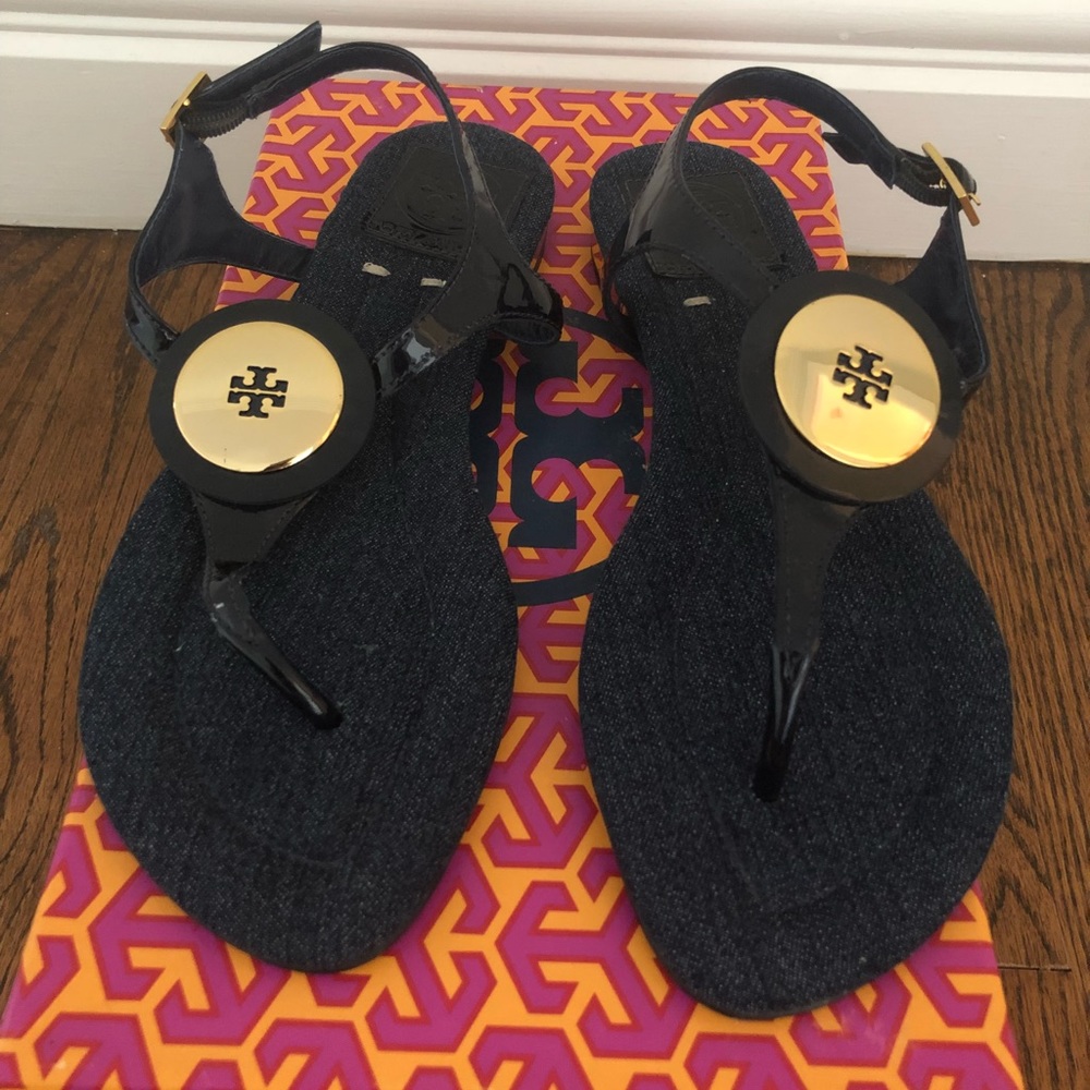 Tory Burch denim sandal